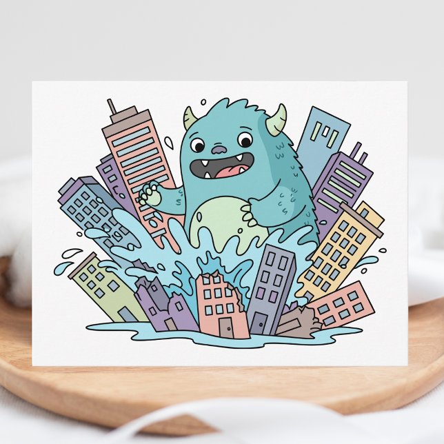 Colourful Modern Cute Trendy Whimsical We've Moved Postcard (Creator Uploaded)