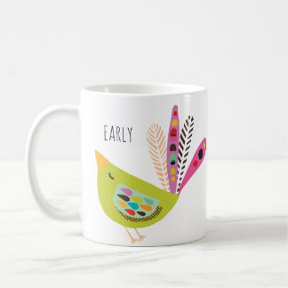 Colourful Modern Early Bird Coffee Mug