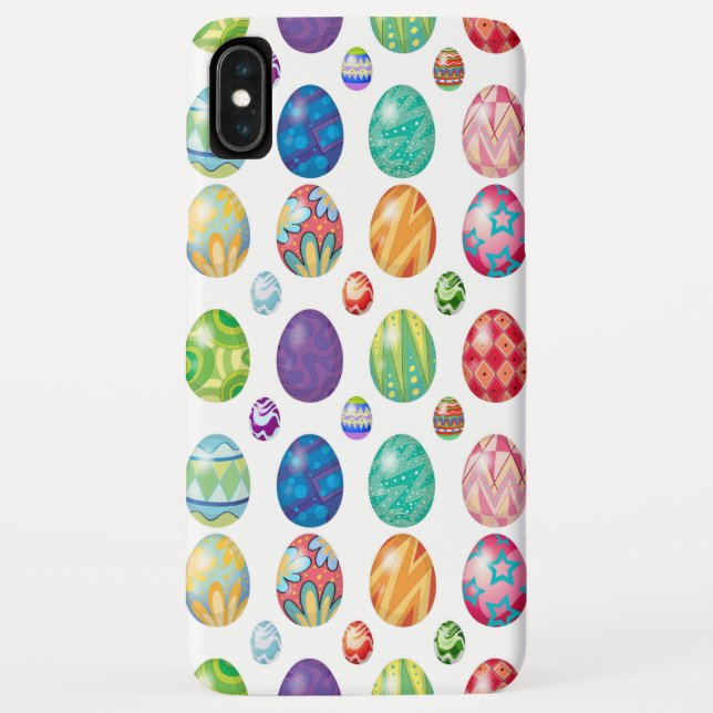 Colourful Modern Easter Eggs Pattern | Holidays Case-Mate iPhone Case (Back)