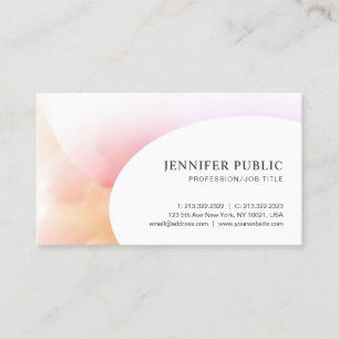Colourful Modern Elegant Minimalist Template Trend Business Card