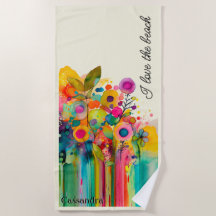 Colourful Modern Floral I Love the