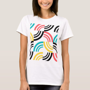 Colourful, modern, fun, cheerful geometric graphic T-Shirt