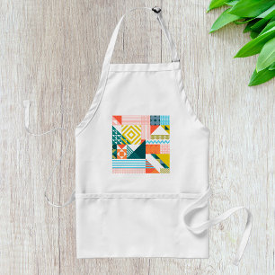 Colourful Modern Geometric Abstract Pattern  Standard Apron