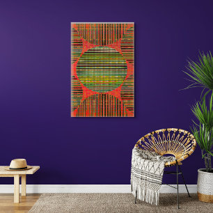 Colourful modern geometric abstract wall art