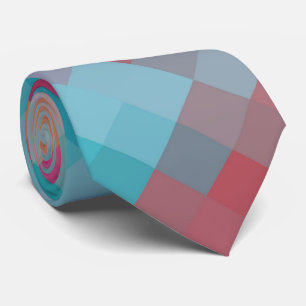 Colourful Modern Geometric Diamond Pattern #2 Tie