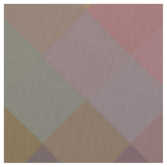 Colourful Modern Geometric Diamond Pattern #3 Fabric (Close Up)