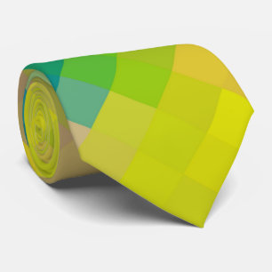 Colourful Modern Geometric Diamond Pattern #5 Tie