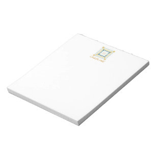 Colourful Modern Geometric Medallion Art Design Notepad