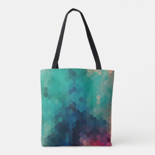 Colourful Modern Geometric Octagon Pattern Tote Bag