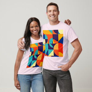 Colourful Modern Geometry T-Shirt