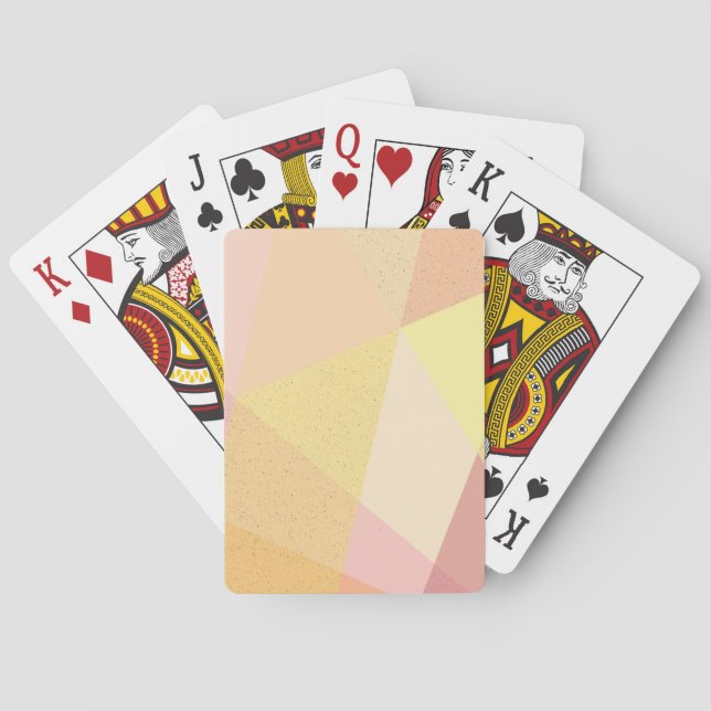 Colourful modern geometry with splatters playing cards (Back)