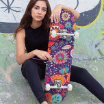 Colourful Modern Girly Floral Pattern Skateboard<br><div class="desc">This modern design features a colourful modern floral pattern 
#skateboarding #skate #skateboard #skatelife #sk #skateboardingisfun #skater #skatepark #skateshop #skateeverydamnday #skateeverydamnday
#skateboarder #skateboards #skating #life #skatergirl #trendy #cool #outdoor #girly</div>