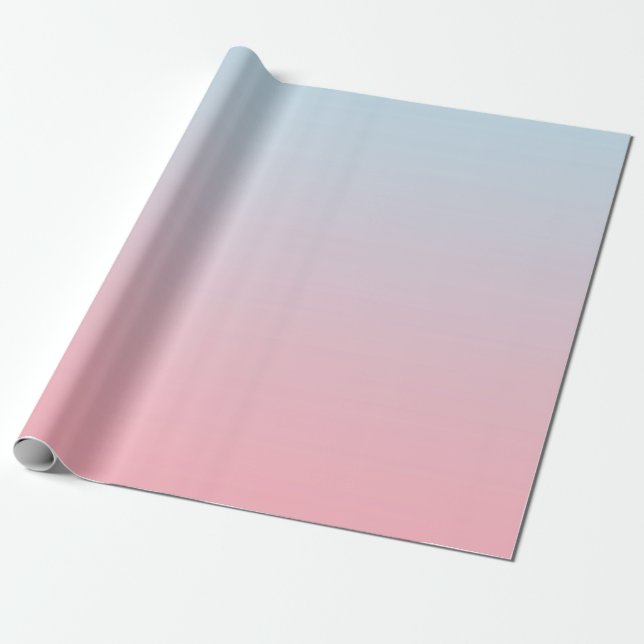 Colourful Modern Gradient Ombre Pastel   Wrapping Paper (Unrolled)