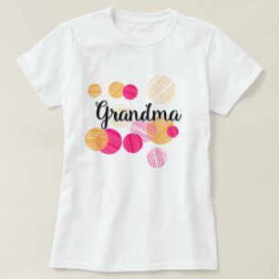 Colourful Modern Grandma Design T-Shirt