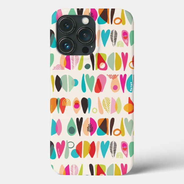 Colourful modern heart design Case-Mate iPhone 13  Case (Back)