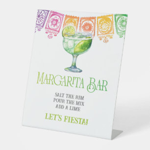Colourful Modern Margarita Bar Sign