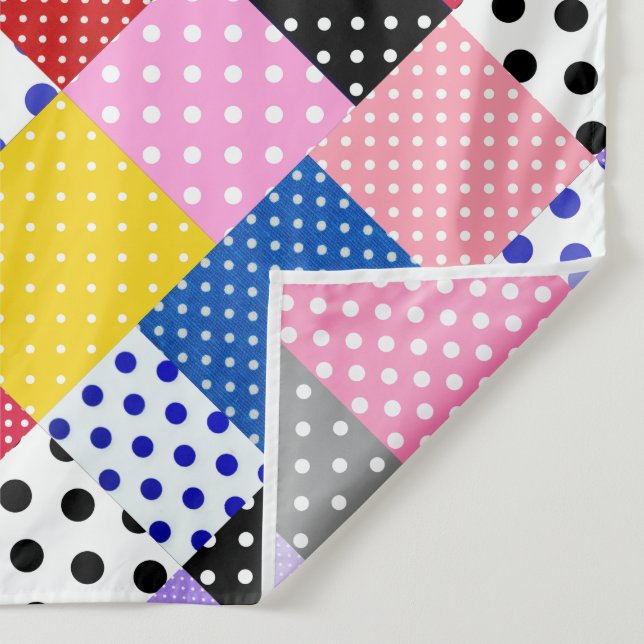 Colourful Modern Mosaic Dots Pattern           Tapestry (Detail)
