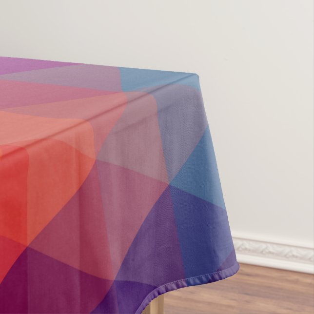 Colourful Modern Mosaic Geometric Pattern Tablecloth (In Situ)