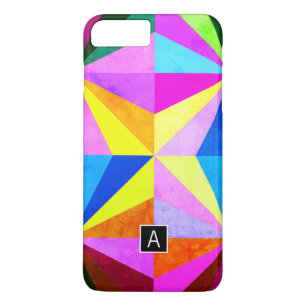 Colourful Modern Multi-Coloured Geometric   Monogr iPhone 8 Plus/7 Plus Case
