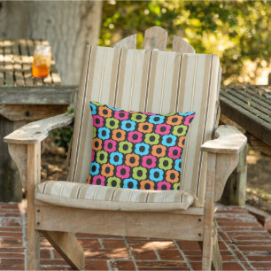 Colourful Modern Outdoor Living Pattern Cushion