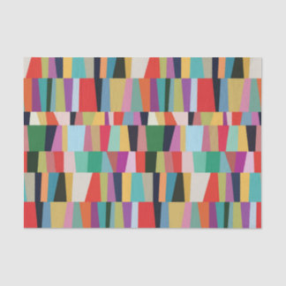 Colourful Modern Patchwork Pattern Tissue Paper