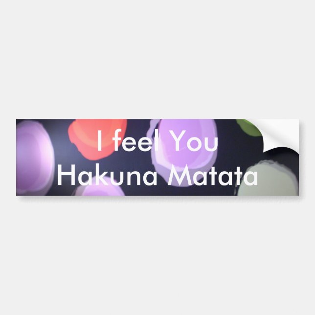 Colourful Modern Pattern Polka Dot Art Print Bumper Sticker (Front)
