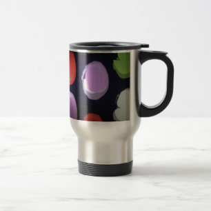 Colourful Modern Pattern Polka Dot Art Print Travel Mug