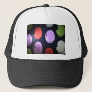 Colourful Modern Pattern Polka Dot Art Print Trucker Hat