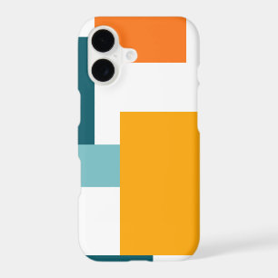 Colourful, modern, playful square geometric patter