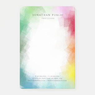 Colourful Modern Professional Elegant Template Post-it Notes