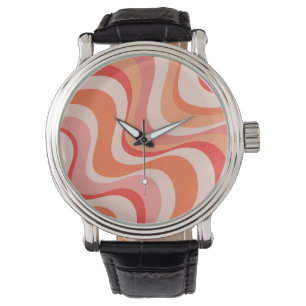 Colourful modern retro waves design  watch