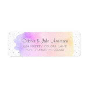 Colourful Modern Return Address Small Business