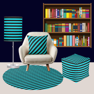 Colourful Modern Striped Pattern           Cushion