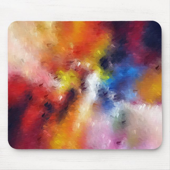 Colourful Modern Template Abstract Art Elegant Mouse Mat (Front)