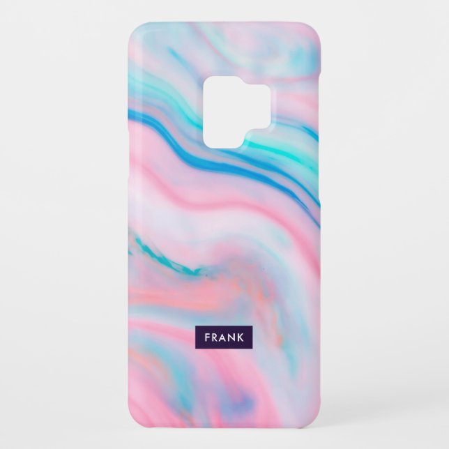 Colourful modern texture faux agate stone texture Case-Mate samsung galaxy case (Back)