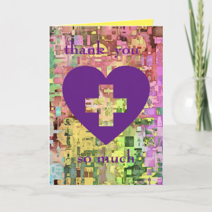 Colourful Modern Thank You Card for Medical Staff