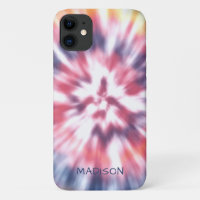 Colourful Modern Tie Dye Pattern Personalised Name