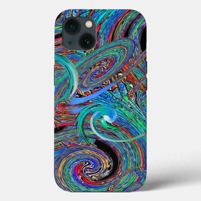 Colourful Modern Trendy Abstract Pattern Case-Mate iPhone Case (Back)