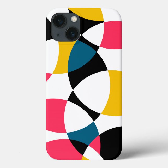 Colourful, modern, trendy, cool circular graphic Case-Mate iPhone case (Back)