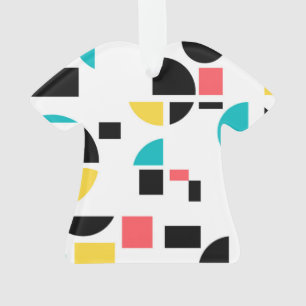 Colourful, modern, trendy, fun, cheerful geometric ornament
