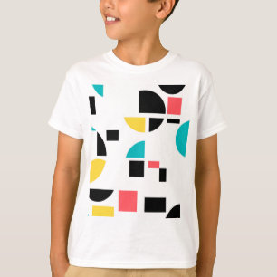 Colourful, modern, trendy, fun, cheerful geometric T-Shirt