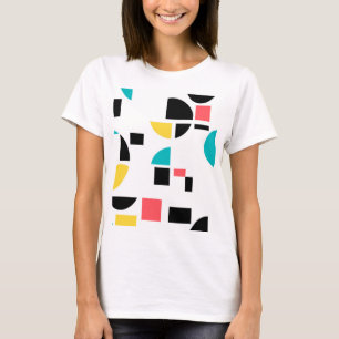 Colourful, modern, trendy, fun, cheerful geometric T-Shirt