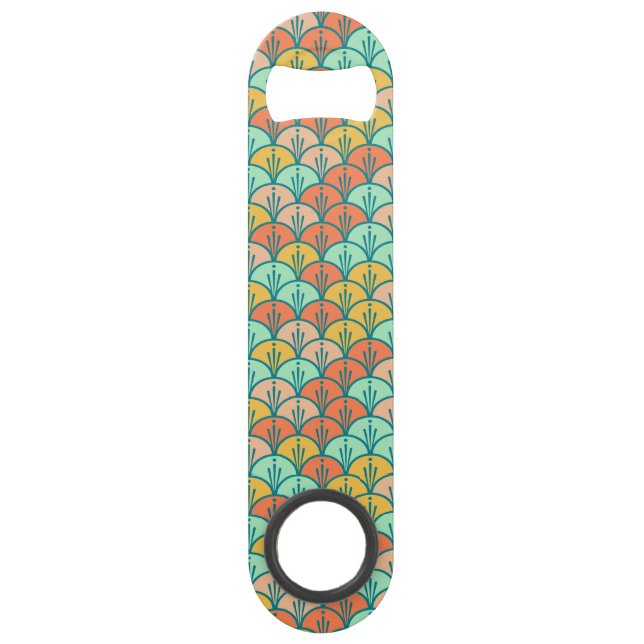 Colourful Modern Trendy Geometric Fish Scale (Front)