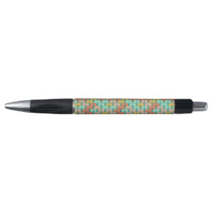 Colourful Modern Trendy Geometric Fish Scale