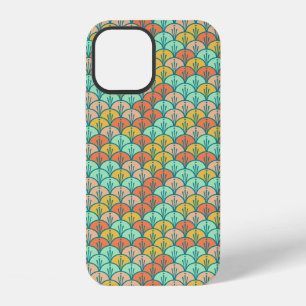 Colourful Modern Trendy Geometric Fish Scale iPhone 12 Case