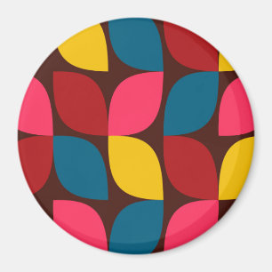 Colourful, modern, trendy, urban flower magnet