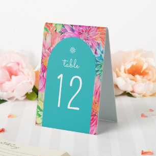 Colourful Modern Tropical Watercolor Floral Weddin