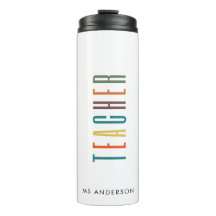 Colourful Modern Typography Fonts Teacher 