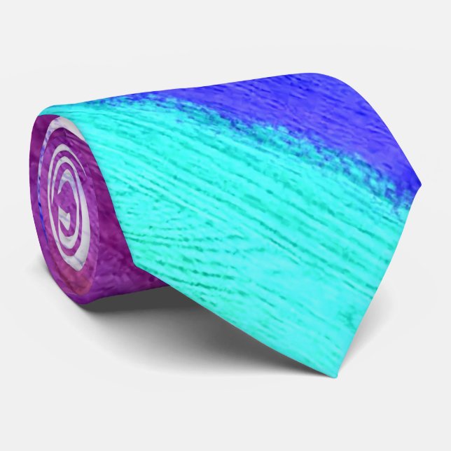 Colourful Modern Wood Grain Background #24 Tie (Rolled)