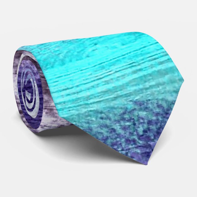Colourful Modern Wood Grain Background #34 Tie (Rolled)